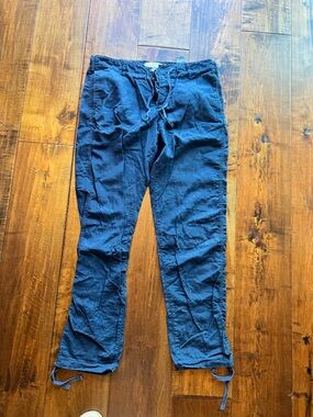 H&M Navy Blue linen pants